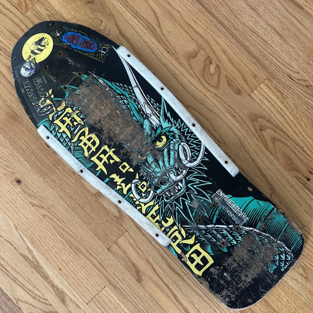 Steve Caballero Skateboard Deck Powell Peralta Vintage OG Ban This Black Green